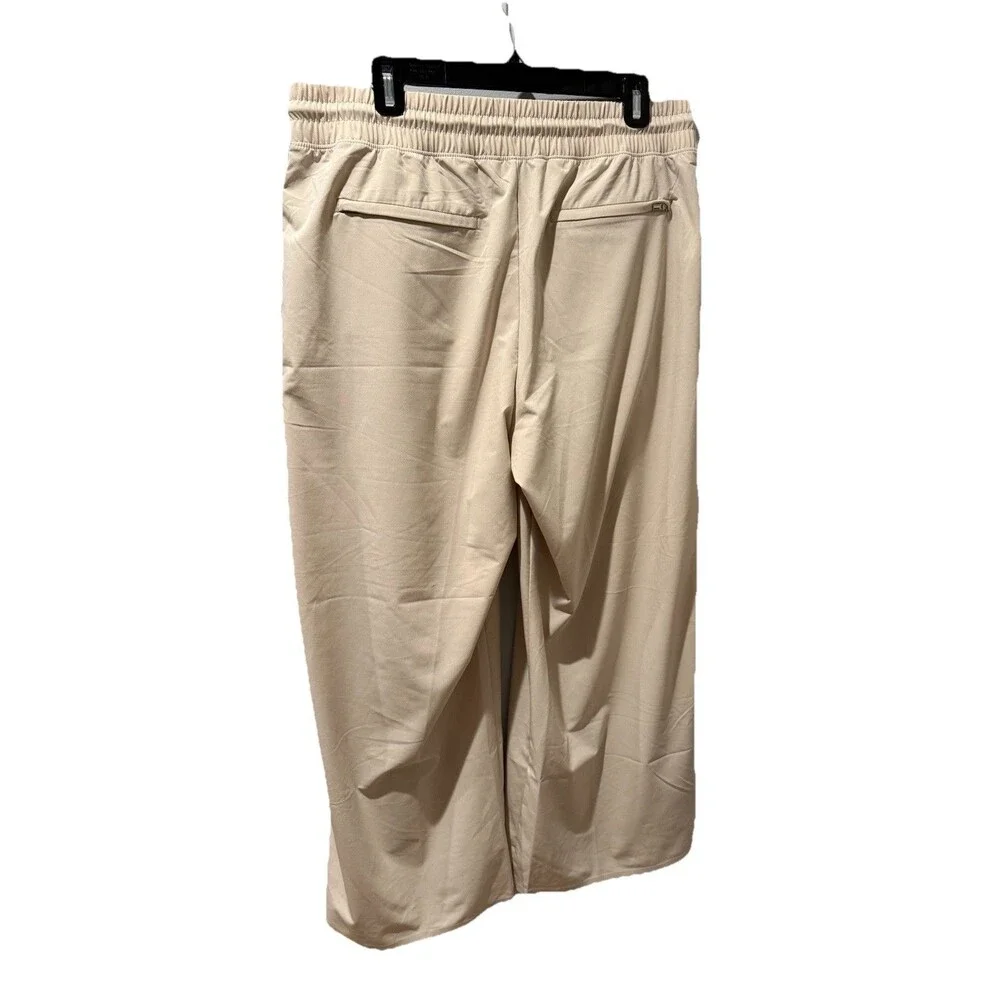 Athleta Avenue Wide Leg Crop Pant Cream, Size 14 NWOT - Picture 4 of 6